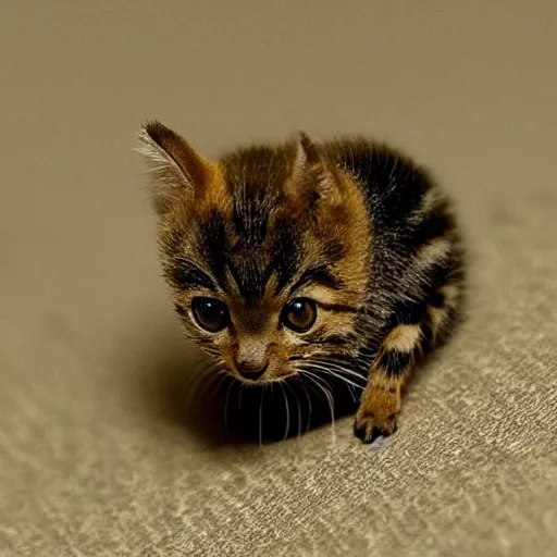 Image similar to photo of world ’ s smallest cat the size of a honeybee