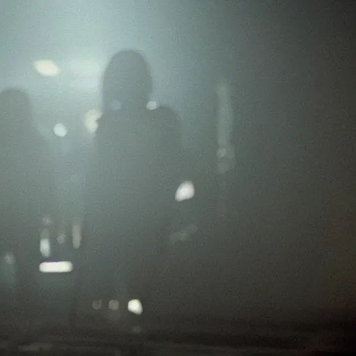 Image similar to a cinematic fill still from a 2015 horror movie aliens are sighted in Las Vegas, directed by Wes Craven, shallow depth of focus