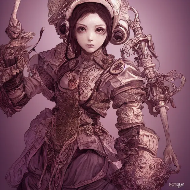 Image similar to the portrait of neutral good colorful female cleric bard as absurdly beautiful, gorgeous, elegant, skinny gravure idol, an ultrafine hyperdetailed illustration by kim jung gi, irakli nadar, intricate linework, sharp focus, bright colors, octopath traveler, final fantasy, unreal engine 5 highly rendered, global illumination, radiant light, detailed and intricate environment