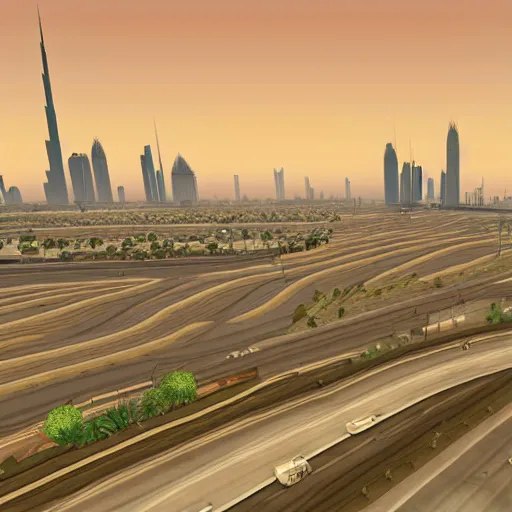 Image similar to gta : dubai, plain background