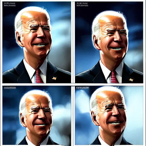 Image similar to joe biden doing funny facial expressions, dramatic lighting, cinematic, establishing shot, extremly high detail, photorealistic, cinematic lighting, artstation, style by James Gurney