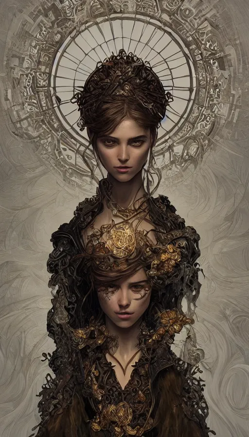 Image similar to thief, fame of thrones, fibonacci, sweat drops, intricate fashion clothing, insane, intricate, highly detailed, surrealistic, digital painting, artstation, concept art, smooth, sharp focus, illustration, unreal engine 5, 8 k, art by artgerm and greg rutkowski and alphonse mucha