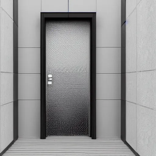 Image similar to futuristic door design