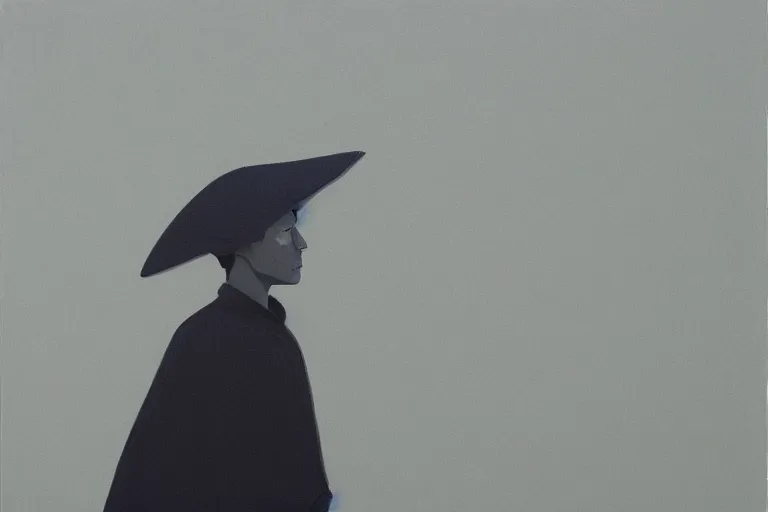 Image similar to samurai in raven - shaped hat artwork by tim eitel