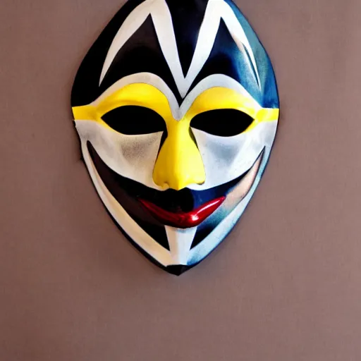 Prompt: harlequin mask, cinematic,