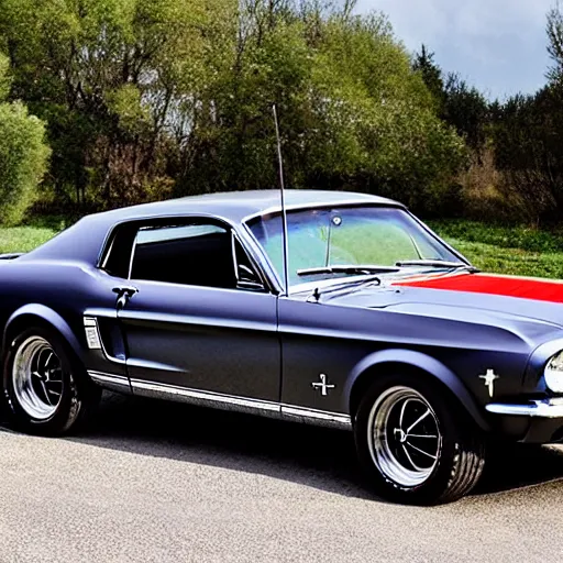 Image similar to photo of 1 9 6 8 - mustang combined with a horse