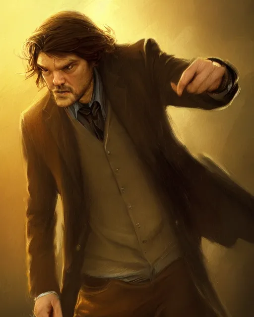 Prompt: cormoran strike, cinematic, stunning, detective, robert galbraith, tom burke, strong, highly detailed, digital painting, artstation, smooth, hard focus, illustration, art by jessica rossier and and brian froud