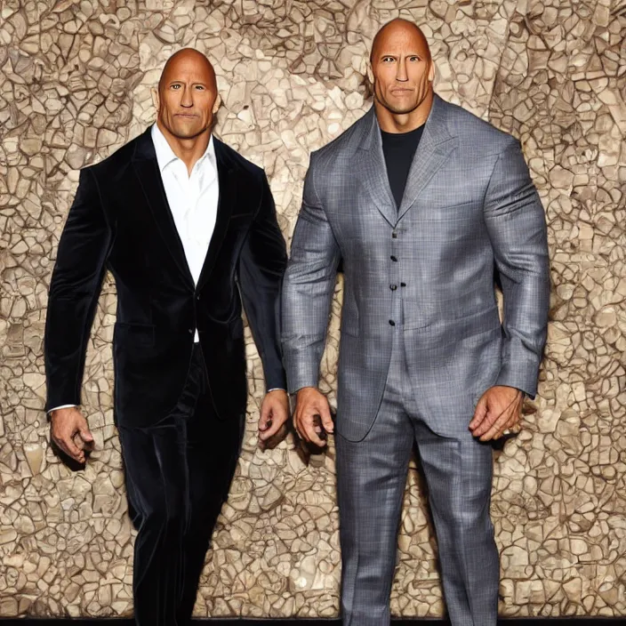 Image similar to dwayne johnson fighting crime, detailed sharp photo