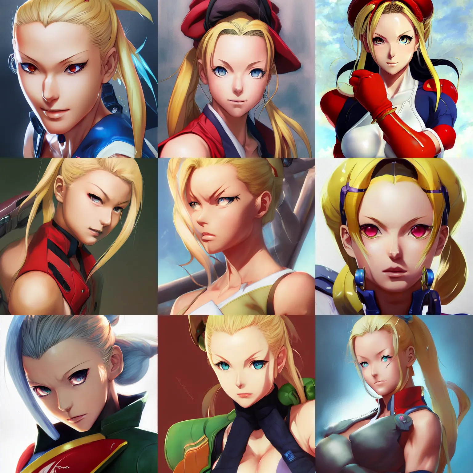 Prompt: An anime portrait of Cammy White from street fighter, by Stanley Artgerm Lau, WLOP, Rossdraws, James Jean, Andrei Riabovitchev, Marc Simonetti, and Sakimichan, tranding on artstation