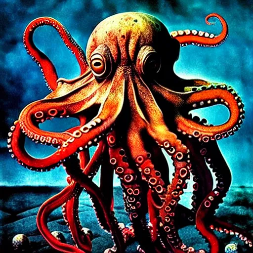 Prompt: the octopus by otto dix, junji ito, hr ginger, jan svankmeyer, beksinski, claymation, hyperrealistic, aesthetic, masterpiece