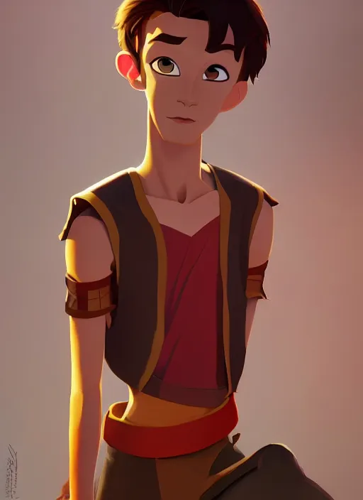 Prompt: skinny young tom holland as kuzco from the emperor's new groove, dynamic lighting, path traced, atmospheric, highly detailed, high quality, beautiful painting, octane render, don bluth, ross tran, studio ghibli, alphonse mucha, jama jurabaev, extremely detailed, brush strokes, artstation, artgerm