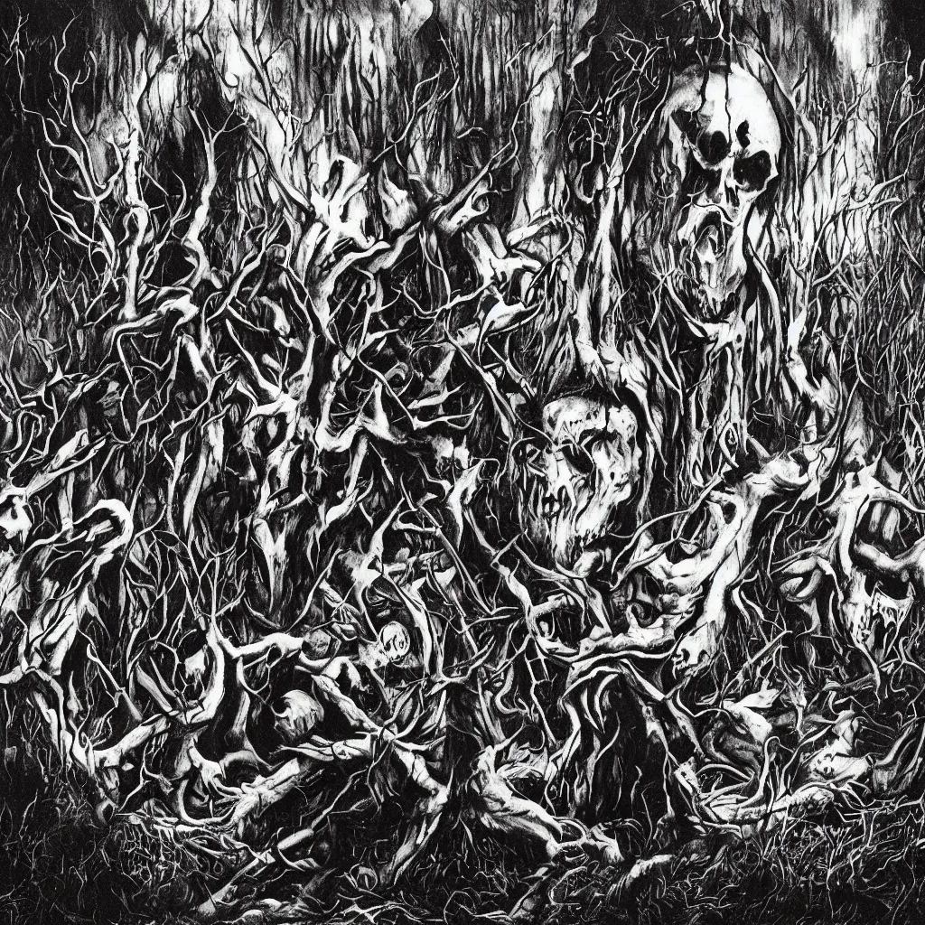 Image similar to black metal album art