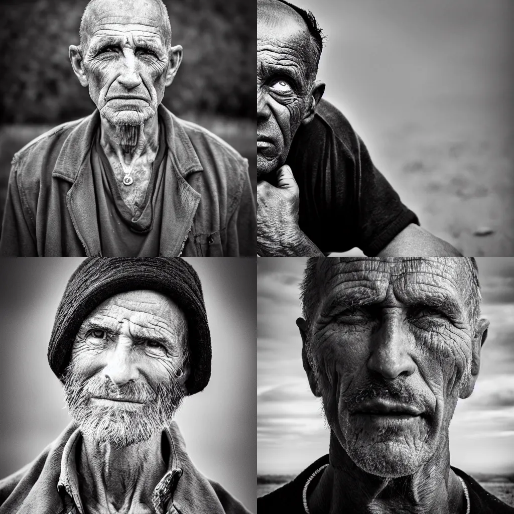 Prompt: man portrait by david yarrow