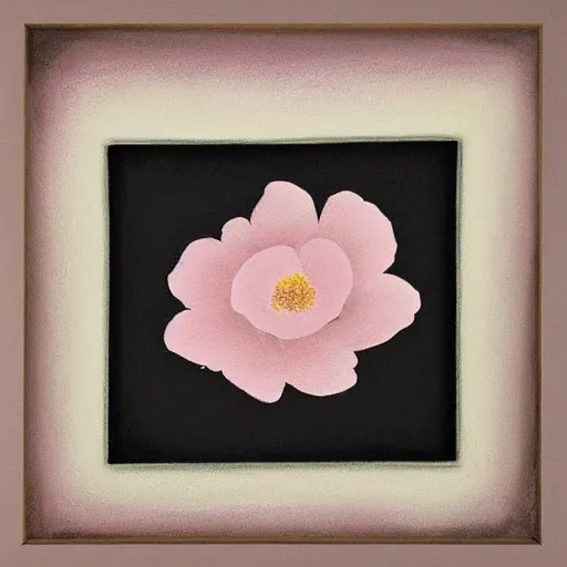 Image similar to paint, painting with frames, earthy, minimal, abstract, peony flower, pastel and neutral colors