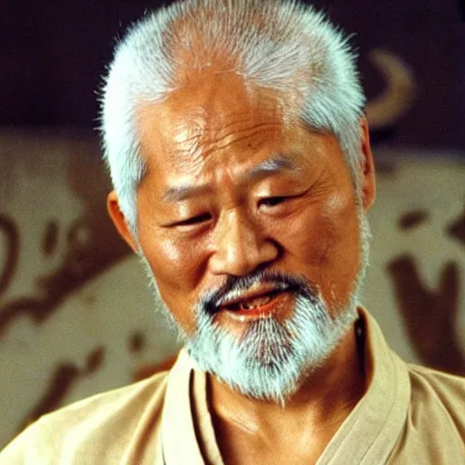 Image similar to mr. miyagi from the movie karate kid