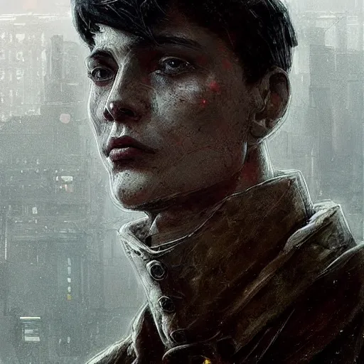 Image similar to a highly detailed epic cinematic concept art CG render digital painting artwork: a young man grotesquely morphs into a dieselpunk Soviet machine. By Greg Rutkowski, Ilya Kuvshinov, WLOP, Stanley Artgerm Lau, Ruan Jia and Fenghua Zhong, trending on ArtStation, subtle muted cinematic colors, made in Maya, Blender and Photoshop, octane render, excellent composition, cinematic atmosphere, dynamic dramatic cinematic lighting, precise correct anatomy, aesthetic, very inspirational, arthouse