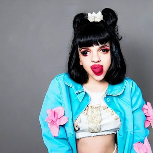 Prompt: melanie martinez with a gap tooth