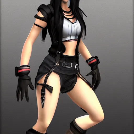 Prompt: tifa lockhart, highly detailed, 4 k