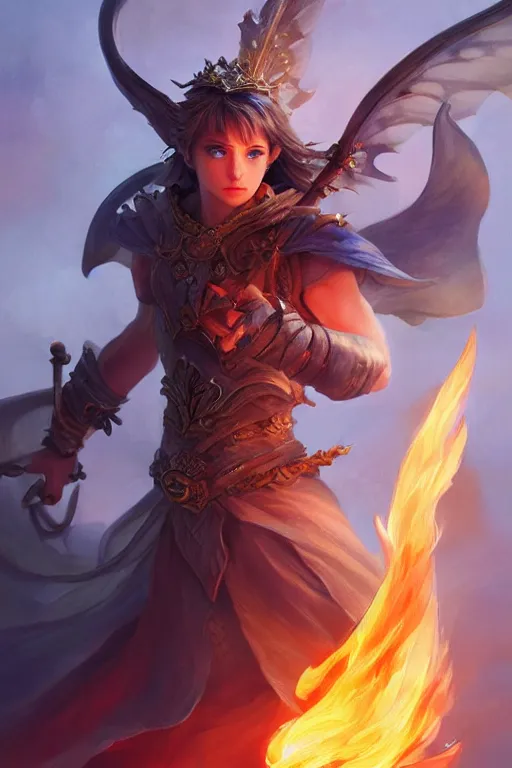 Image similar to legendary fairy prince hold flame staff, blue energy, highly detailed, d & d, fantasy, highly detailed, digital painting, trending on artstation, concept art, sharp focus, illustration, global illumination, ray tracing, realistic shaded, art by artgerm and greg rutkowski and fuji choko and viktoria gavrilenko and hoang lap