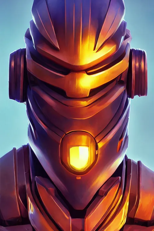 Image similar to epic mask helmet robot ninja portrait stylized as fornite style game design fanart by concept artist gervasio canda, behance hd by jesper ejsing, by rhads, makoto shinkai and lois van baarle, ilya kuvshinov, rossdraws global illumination radiating a glowing aura global illumination ray tracing hdr render in unreal engine 5