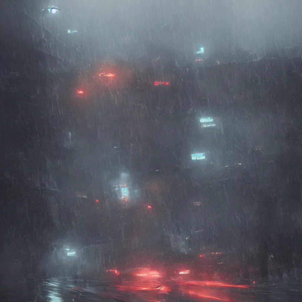 Image similar to it's raining streaks by Greg Rutkowski, Sung Choi, Mitchell Mohrhauser, Maciej Kuciara, Johnson Ting, Maxim Verehin, Peter Konig, final fantasy , 8k photorealistic, cinematic lighting, HD, high details, atmospheric,