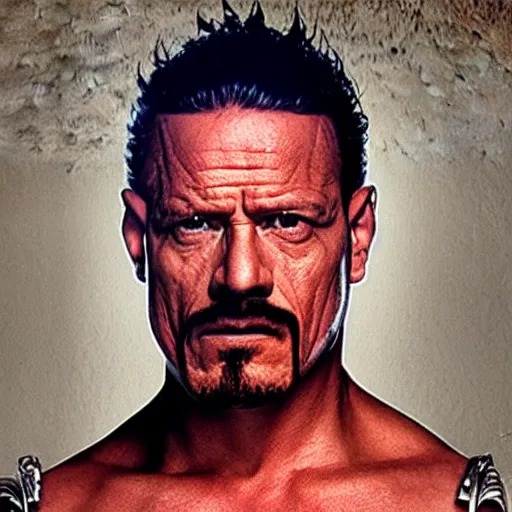 Image similar to rey mysterio fighting walter white