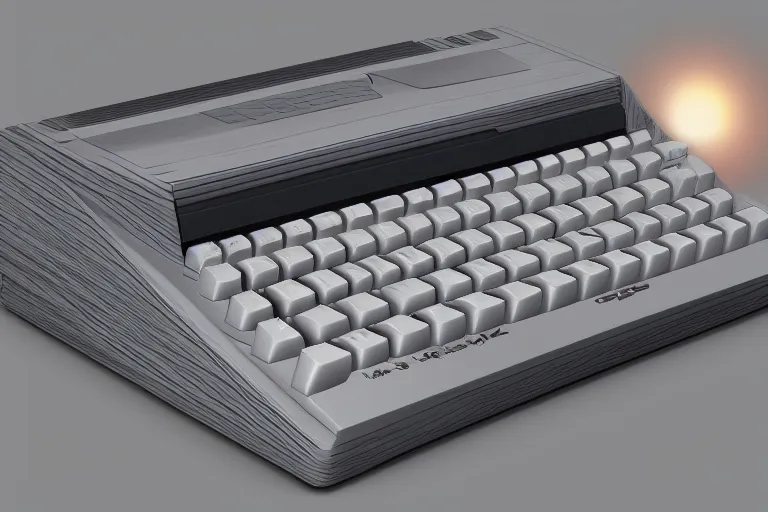 Prompt: the commodore 6 4 if it was built in 2 0 2 2, 4 k, hd, concept art