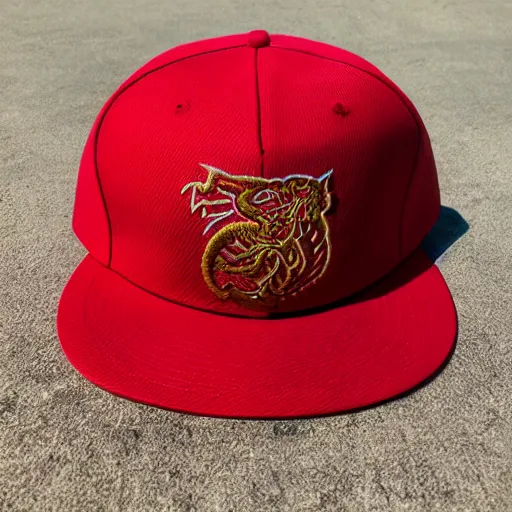 Image similar to china red dragon mark on hat