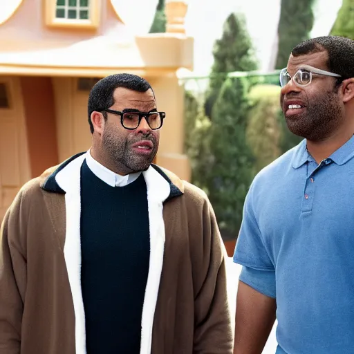 Prompt: Jordan Peele in Disney movie