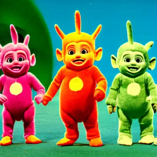 Prompt: Gremlin Teletubbies