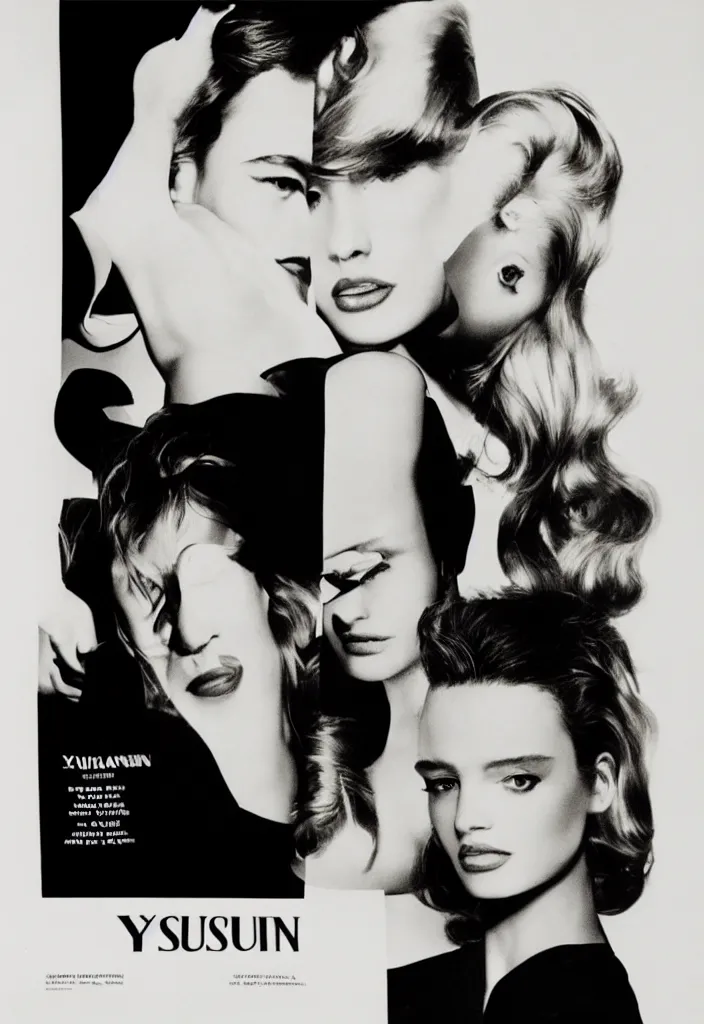 Image similar to YSL advertising campaign poster