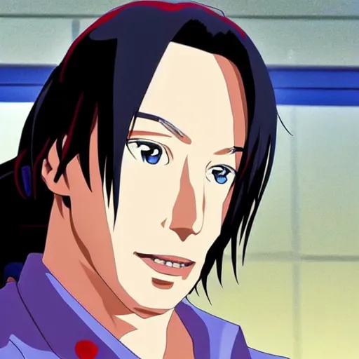 Image similar to keanu reeves as an anime character, in the style of nichojou, directed by tatsuya ishihara