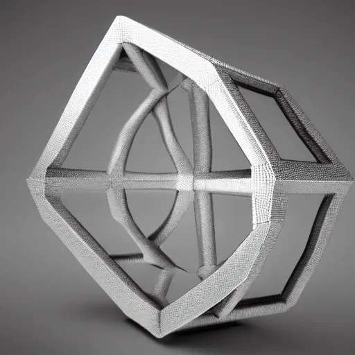 Image similar to infinitely shaped prism, 3 d render