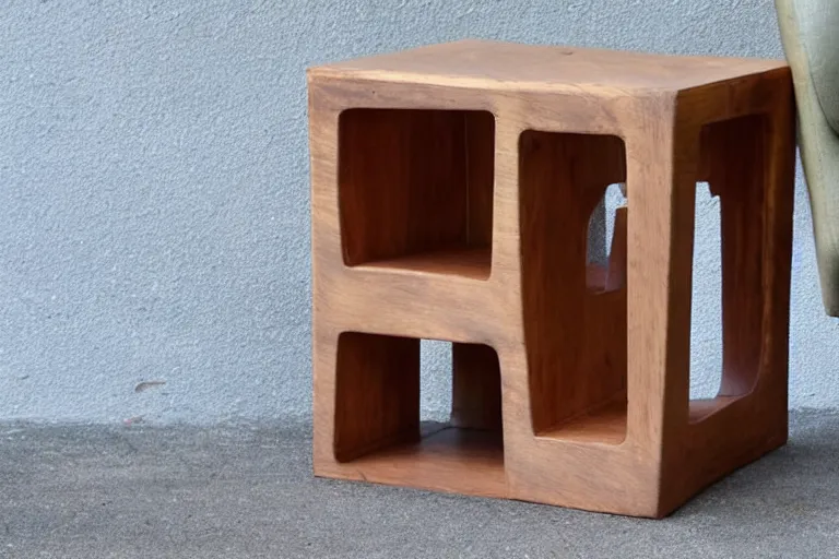 Image similar to a wooden building in the shape of a side table