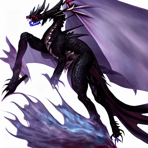 Black Dragon Anime Boy, Anime Dark Dragon HD phone wallpaper | Pxfuel