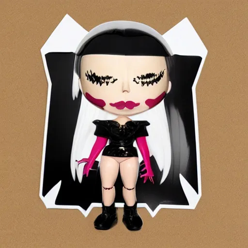 Image similar to lady gaga nenderoid designer vinyl toy