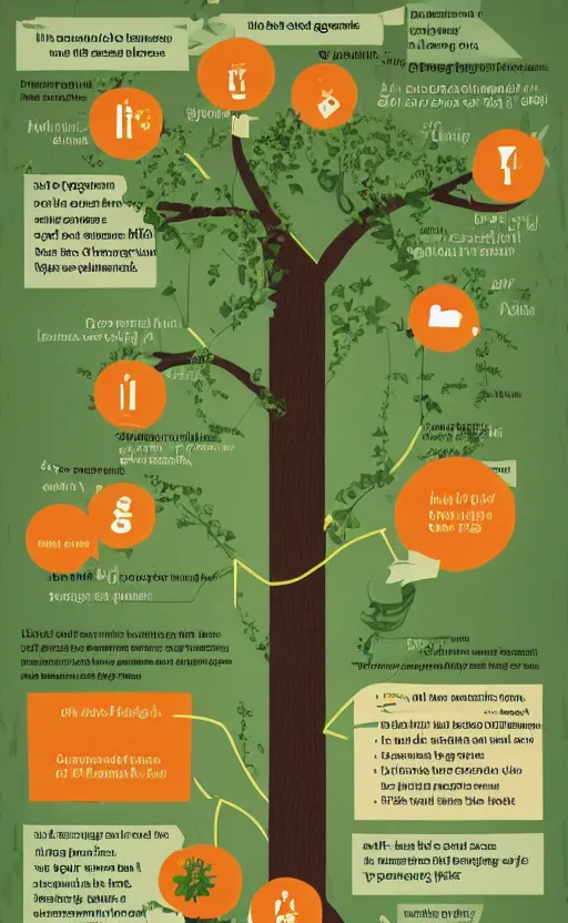 Image similar to infographic on how to grow a tree