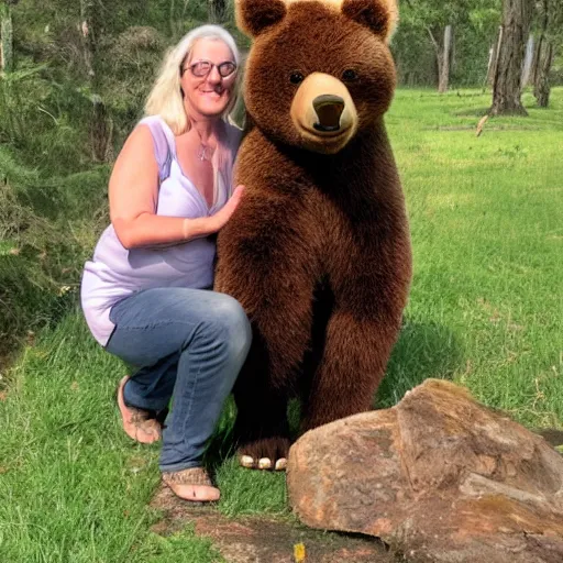 Image similar to real photo of marsha and the bear