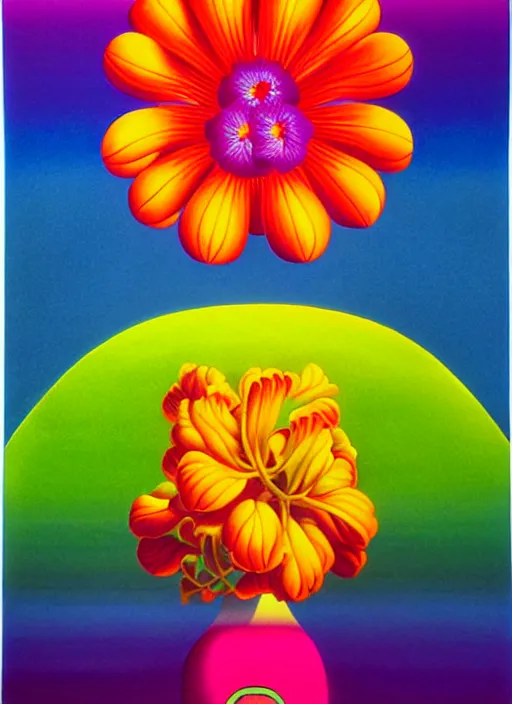 Prompt: flowers by shusei nagaoka, kaws, david rudnick, airbrush on canvas, pastell colours, cell shaded, 8 k