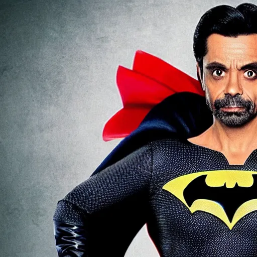 Prompt: Eugenio Derbez as Batman