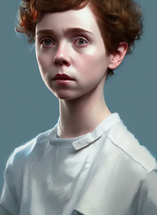 Prompt: portrait of sophia lillis, netflix trese, highly detailed, digital painting, artstation, concept art, smooth, sharp focus, illustration, art by wlop, kajo baldisimo and craig mullins