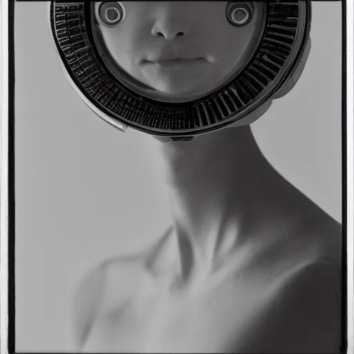 Image similar to A photography that is self-portrait of the artificial intelligence