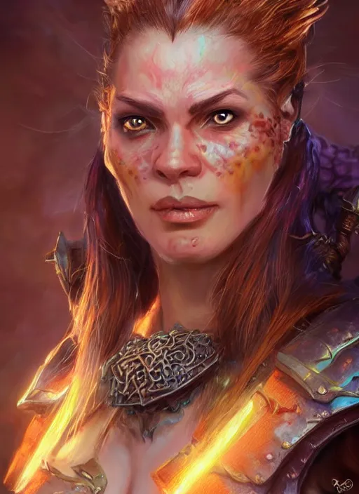 Prompt: ugly female, ultra detailed fantasy, dndbeyond, bright, colourful, realistic, dnd character portrait, full body, pathfinder, pinterest, art by ralph horsley, dnd, rpg, lotr game design fanart by concept art, behance hd, artstation, deviantart, hdr render in unreal engine 5