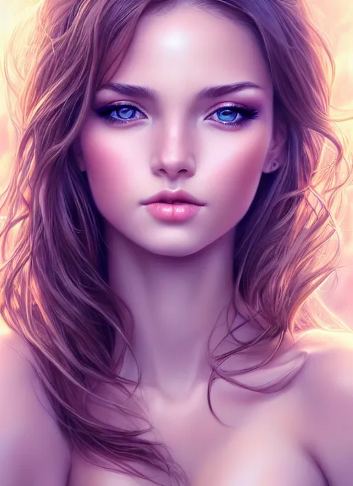 Prompt: a gorgeous female photo, professionally retouched, soft lighting, half body shot, realistic, smooth face, perfect eyes, symmetrical, wide angle, sharp focus on eyes, 8 k high definition, insanely detailed, intricate, elegant, art by artgerm