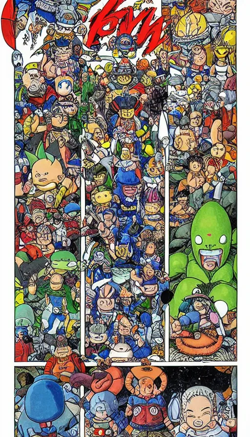 Prompt: the end of the world, by akira toriyama