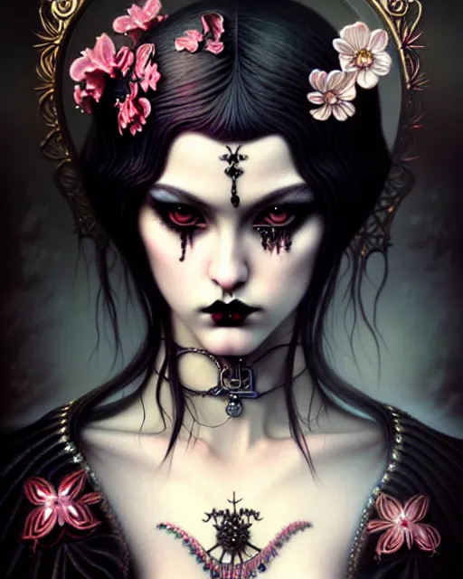 Image similar to lili rochefort, tekken lili as a gothic princess, very intricate ultrafine details, award winning masterpiece, tom bagshaw artstyle