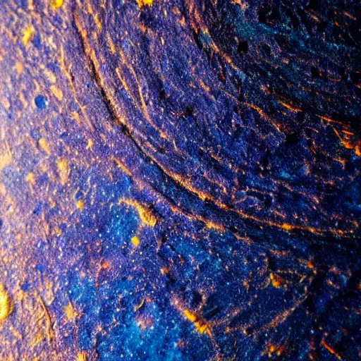 Image similar to Liminal space in outer space, paint texture macro photography, extreme close up