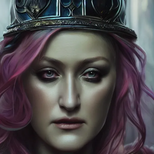 Image similar to Olivia Taylor Dudley as Shalltear Bloodfallen, detailed, centered, digital painting, artstation, concept art, donato giancola, Joseph Christian Leyendecker, WLOP, Boris Vallejo, Breathtaking, 8k resolution, extremely detailed, beautiful, establishing shot, artistic, hyperrealistic, beautiful face, octane render, cinematic lighting, dramatic lighting, masterpiece