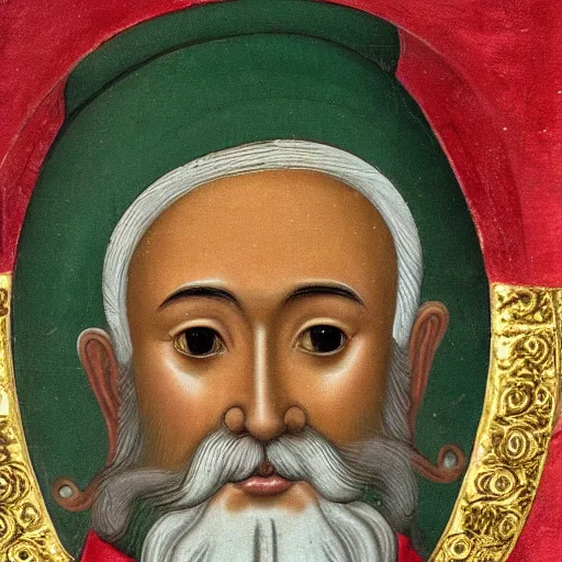 Prompt: asian variant of saint nicholas, masterpiece, close up