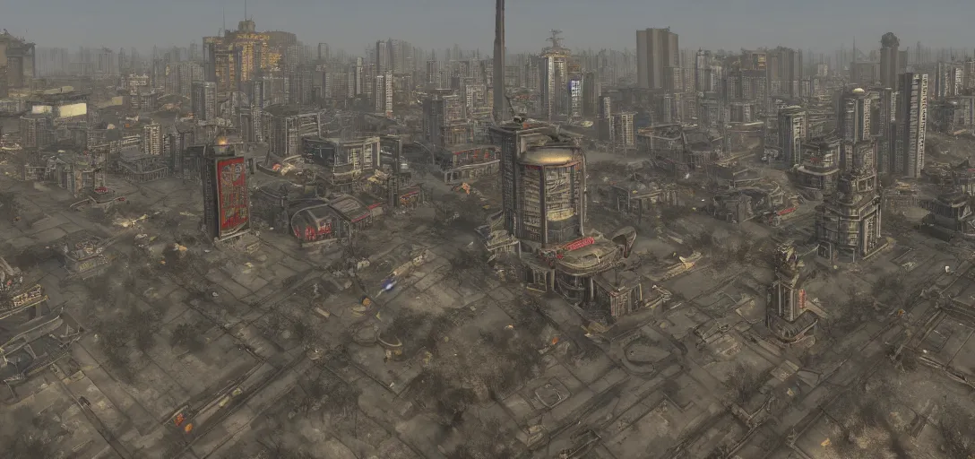 Image similar to Photo of Beijing in the Fallout Universe, 8K, daytime, high quality